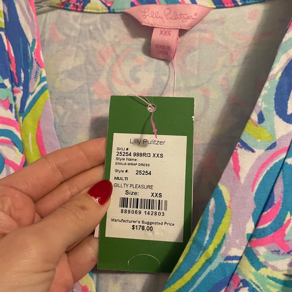 Lilly Pulitzer Emilia Wrap Dress - NWT - Size XXS - Picture 4 of 4